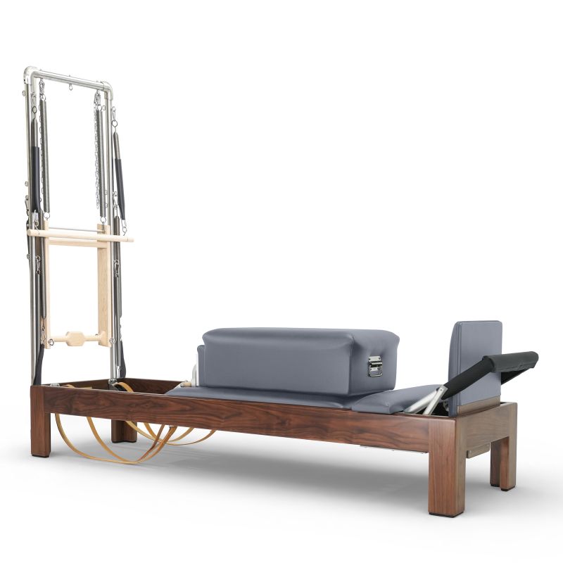 Reformer classico 86” in legno scuro con torre