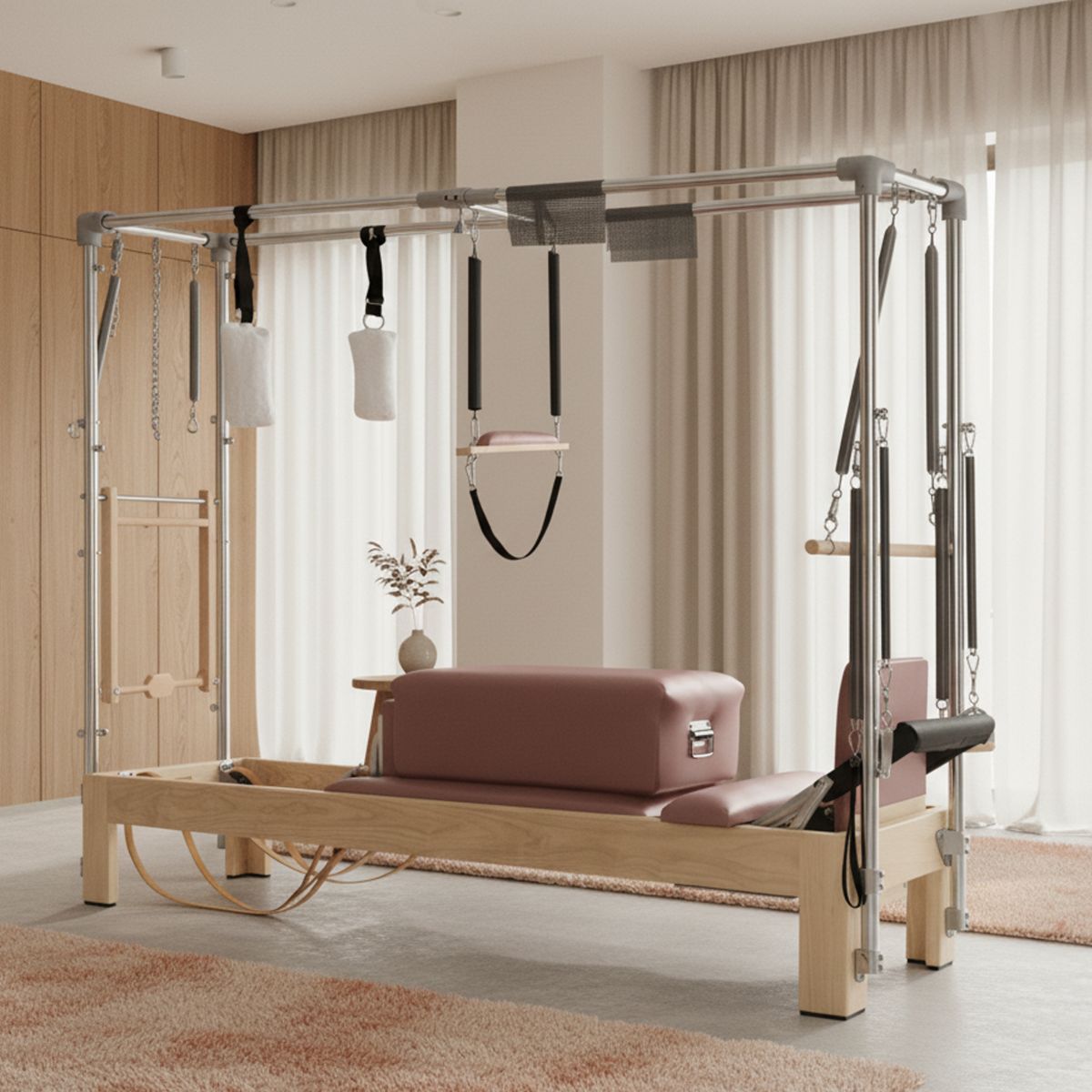 Дерев'яна конструкція Elina Pilates Natural Wood Cadillac Reformer
