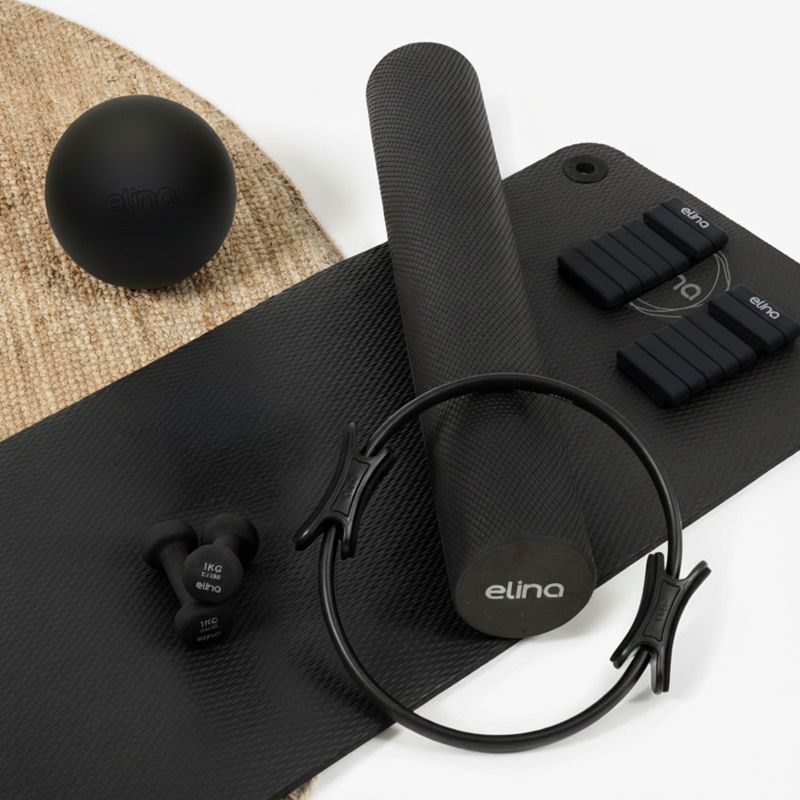 Pack PRO Accessoires de Pilates Couleur Noire| Kit PRO Complet pour s’entraîner à domicile ou en salle