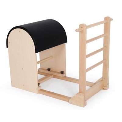 Pilates ladder barrel with wooden base