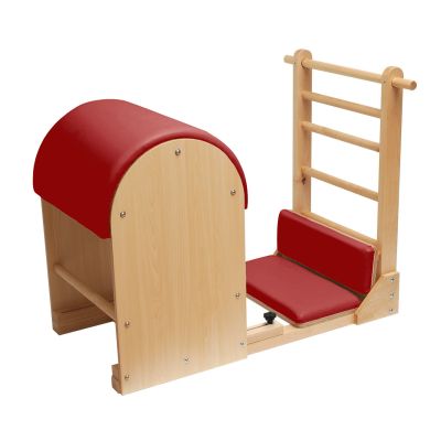 Pilates ladder barrel with wooden base